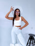 Crop tops "PUZZLE VD1591" - BALTS